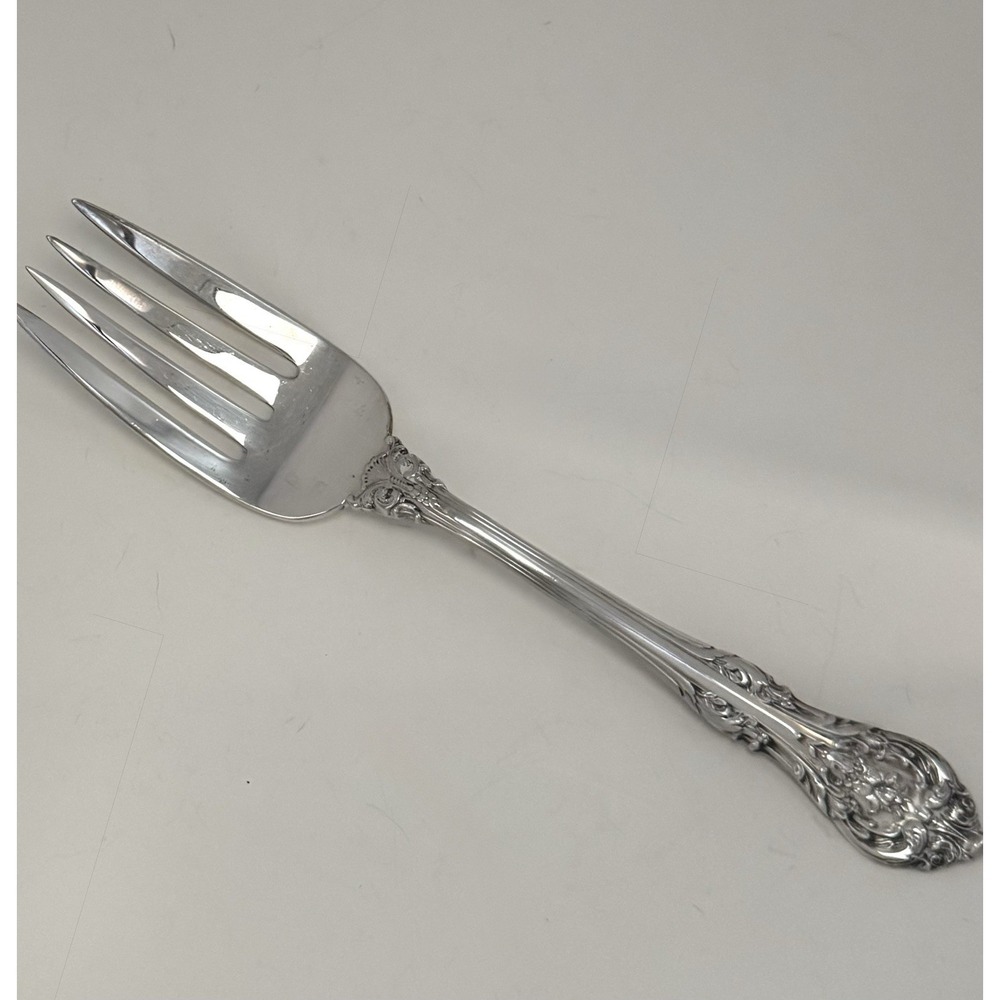 Gorham King Edward Sterling Silver Cold Meat Serving Fork No Mono